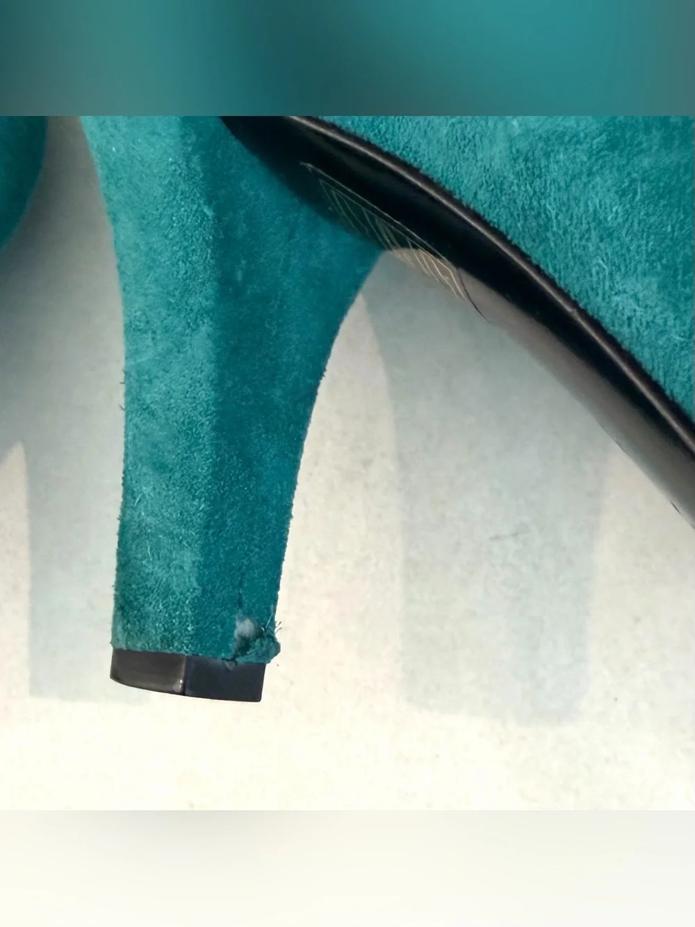 Gucci Teal Suede knee high boots